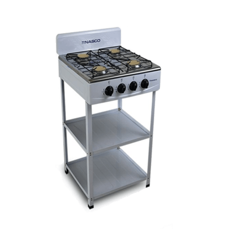 Nasco 4 Burner Gas Stove| Gold Caps [NASGS-K4CSS-S]