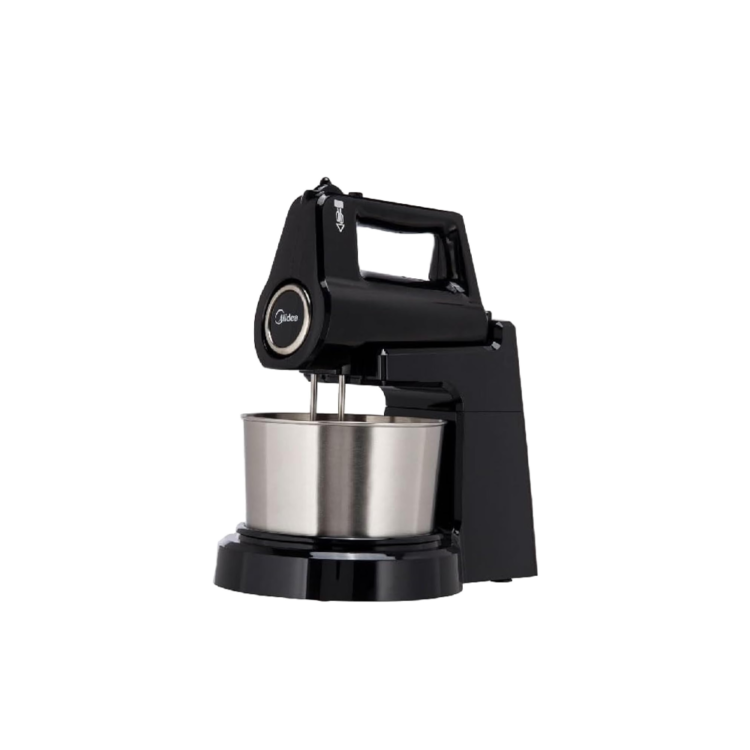 Midea 400W Stand Mixer| 2L Stainless Steel Rotating Bowl, 5-Speed Control w/ Turbo Function, Stainless Steel Double Whisk and Kneading Paddle for Mixing, Whipping and Kneading [HM0293A]