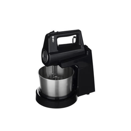 Midea 400W Stand Mixer| 2L Stainless Steel Rotating Bowl, 5-Speed Control w/ Turbo Function, Stainless Steel Double Whisk and Kneading Paddle for Mixing, Whipping and Kneading [HM0293A]