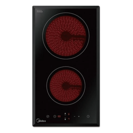 Midea 30cm 2 Burner Ceramic Electric Hob| Schott Glass Black Finish [MC-HD301]